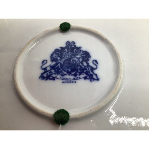 Large Victoria Ware Vintage Ironstone Basket Bowl, Reproduction - Picture 13 of 16